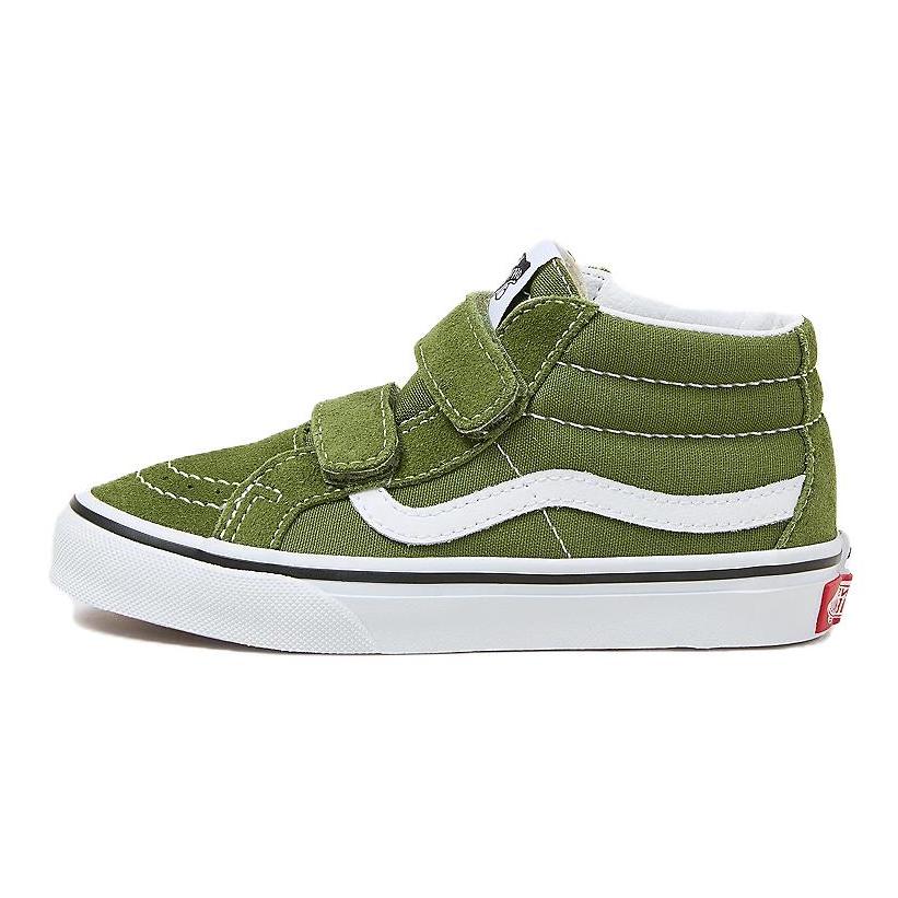 Vans Sk8 Mid Comfortable Classic Mid-Top Kids Skate Shoes Kids Sneakers Green VN000CYFCIB