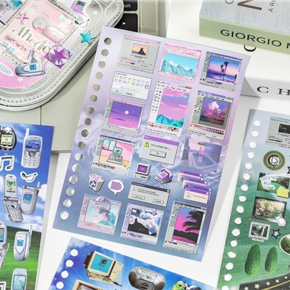 Collage Material 3D Sticker Book Cartoon Style Diary Sticker Phone Case Decoration
