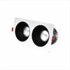 Double-Headed COB Narrow Bezel Wall Washer & Downlight, Anti-Glare Square Grid Spotlight for Hotels & Living Rooms
