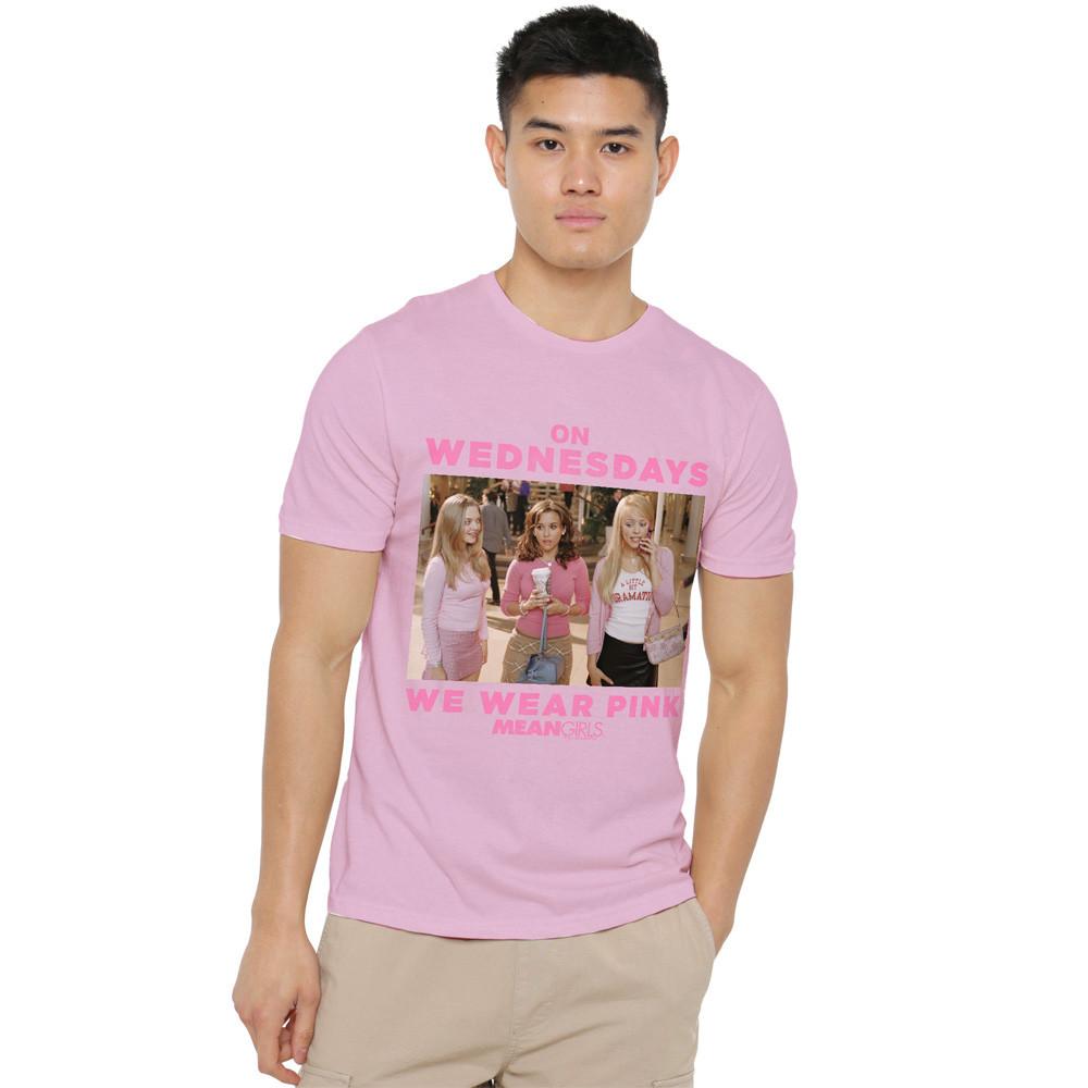 Mean Girls Wednesdays We Wear Pink T Shirt S-4XL Pink XXL