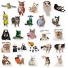 50PCS Kawaii Cat Mood PVC Graffiti Sticker Sticky Aesthetic Decorative Scrapbook DIY Child Phone Stationery Supply for Kid