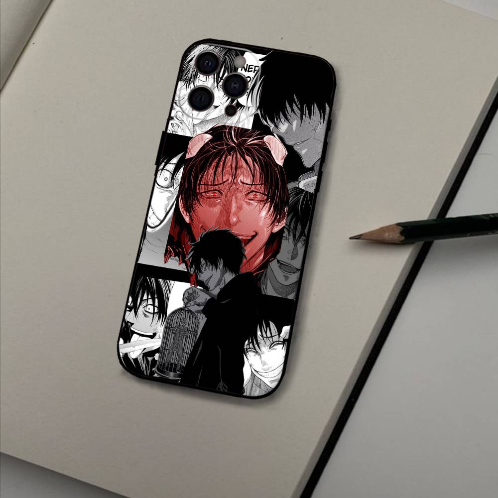 Yuuichi Katagiri Anime Phone Case For iPhone 16,15,14,13,12,17,Pro Max,Plus Silicone Black Case