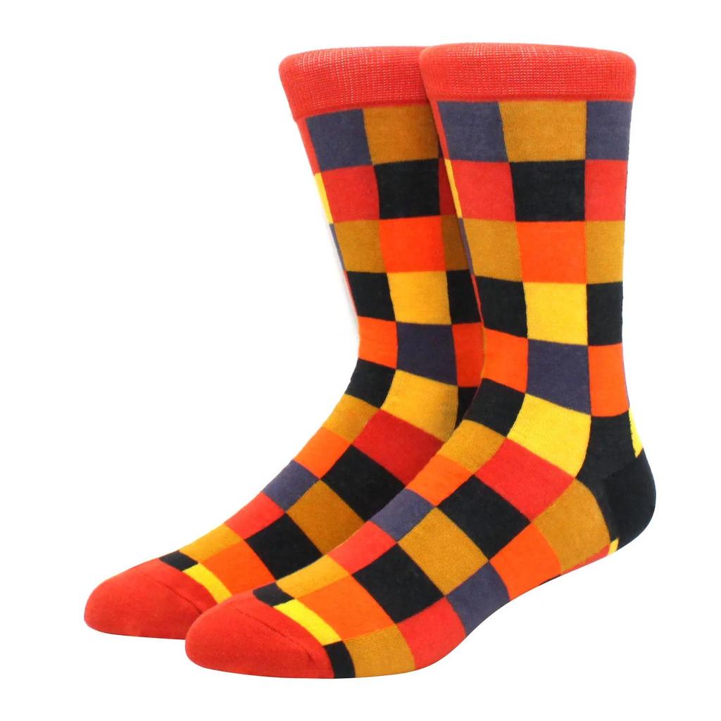 Large Size New Happy Funny Couple Trendy Socks Funny Personalized  Cartoon Jacquard Long tube cotton socks