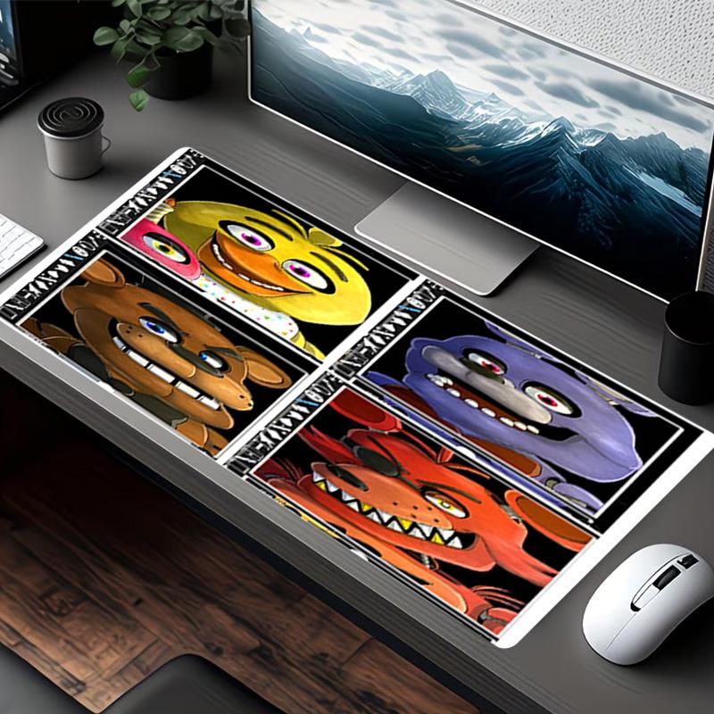Five Nights at Freddy's Print Mouse Pad, for Keyboard Pad Laptop PC Mat for Office Home Use, Desk Decor, Perfect Birthday Gift for Gamers
