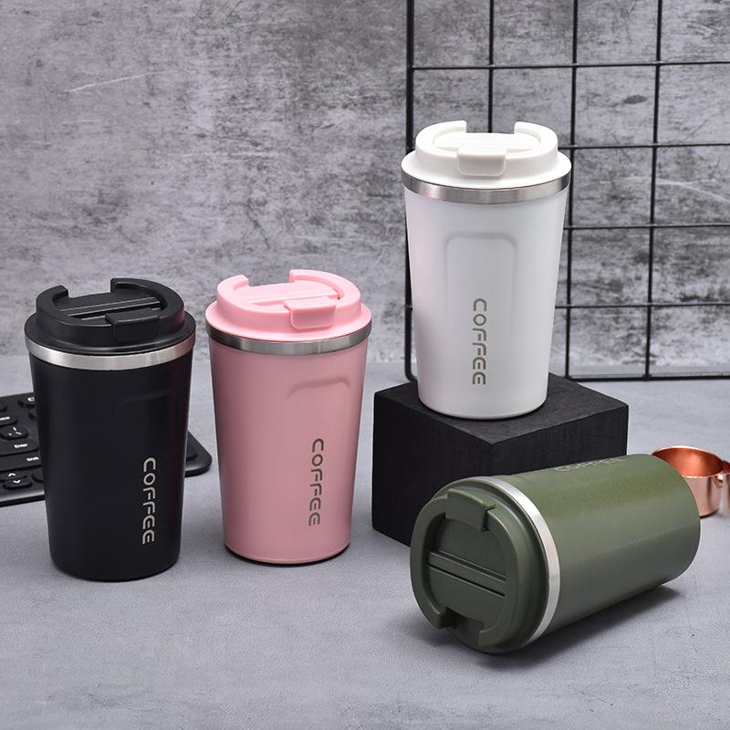 380/510ML Thermos-Kaffeebecher Doppelwandig Edelstahl Thermosflasche Auto Thermobecher Kalt und Heiß Outdoor Sport Vakuumflasche