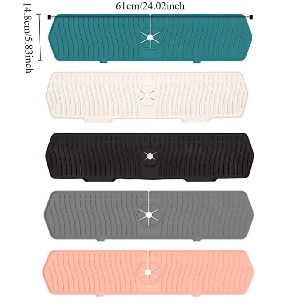 Anti-Splash Kitchen Silicone Faucet Mat Foldable Faucet Drain Pad Sink Faucet Mat  Washbasin