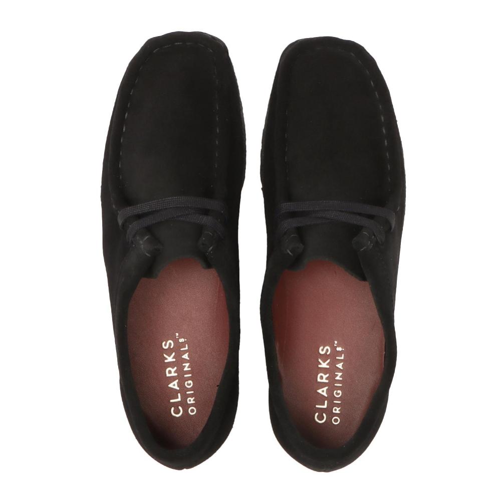 ClarkS W S Wallabee. 261555224 Black Suede