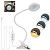 10X Magnifying Glass With 3 Color Modes LED Lighted Desk Lamp LED Magnifier Lamp for Reading Crafting Painting Close Work