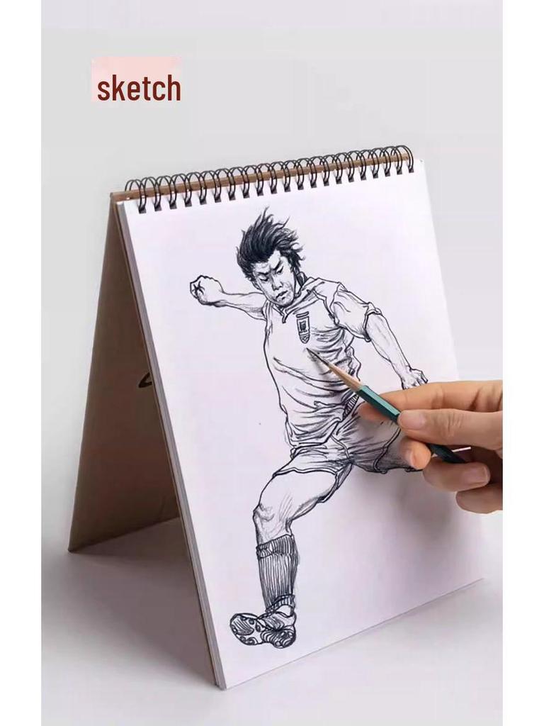 8K Thickened A4 Sketchbook: Art Student Special, 16K Hand-Painted & Marker Drawing Paper