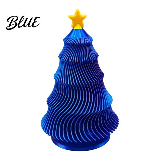 Pocket-sized Sensory Toy 3D Printed Christmas Tree Fidget Toy Lightweight Mini Desktop Ornament