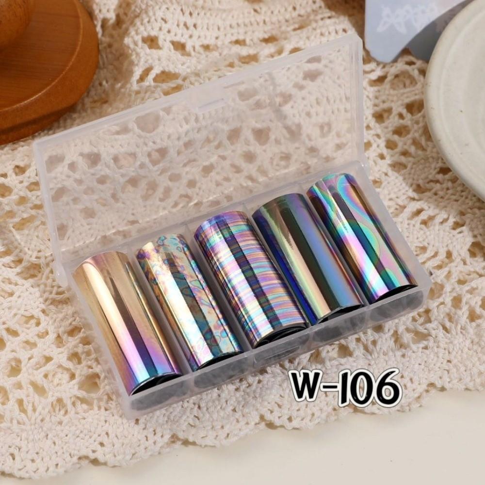 Lace Design Nail Stickers Laser Nail Art Stickers Fashion Nail Foils  Manicure DIY