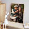 Disney Diamond Painting Rapunzel and Flynn Illustration From Tangled, 5D DIY Full Round Diamond Mosaic Cartoon Embroidery Artwork for Home Decor