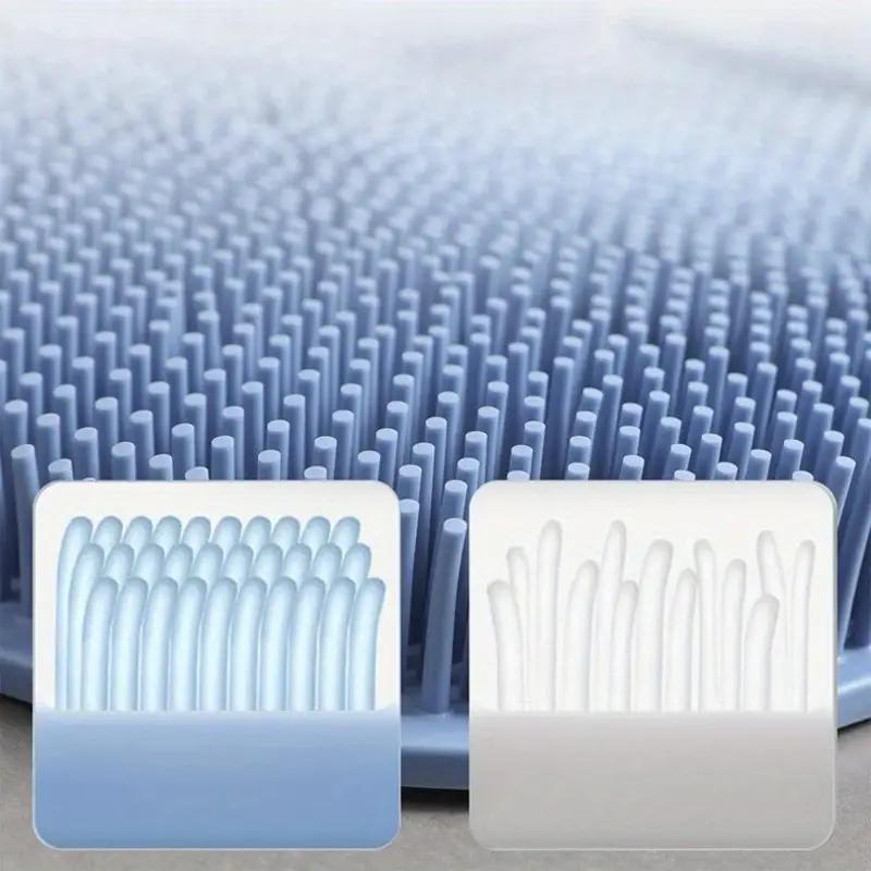 Alfombrilla de baño multifuncional antideslizante - Exfoliante para la espalda y alfombrilla de masaje para pies para ducha