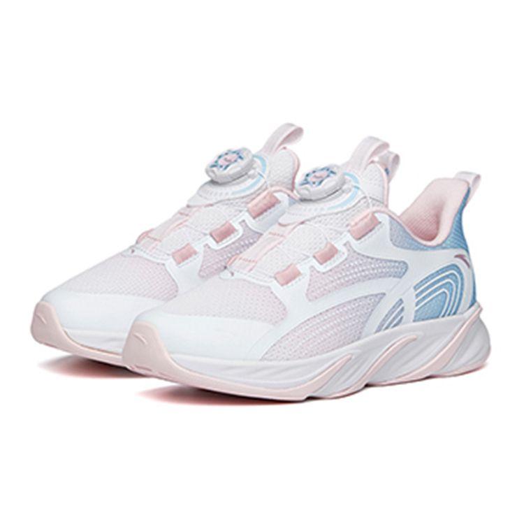 Anta Red Flame Casual Durable Sports Shoes Kids Sneakers White Pink Blue 322215512-2