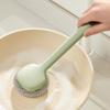 Long Handle Stainless Steel Pot Brush Detachable Scrubber for Kitchen Cleaning
