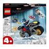 LEGO Super Heroes Captain America Vs. Hydra 76189 Toy Blocks Gift Bike Superhero American Comic Book Boys Ages 4 and Up