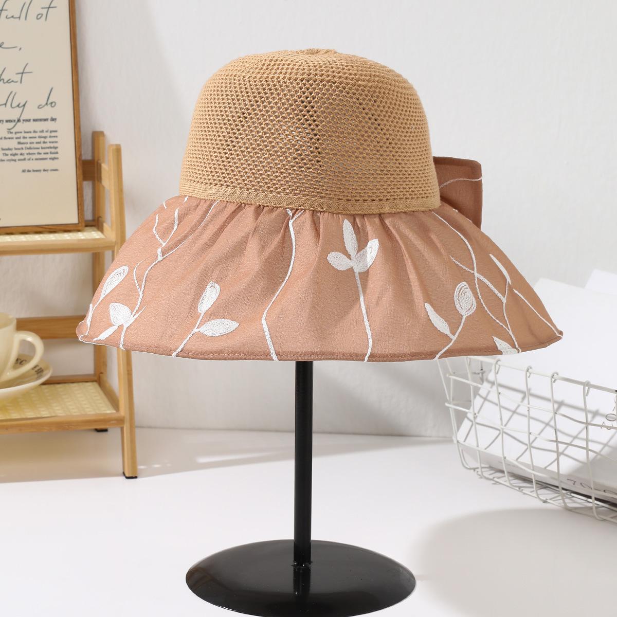 

Sunscreen hat Women s sun hat UV protection New summer cool hat Big brim bucket hat Cover your face and show your small face M（56-58cm） верблюд