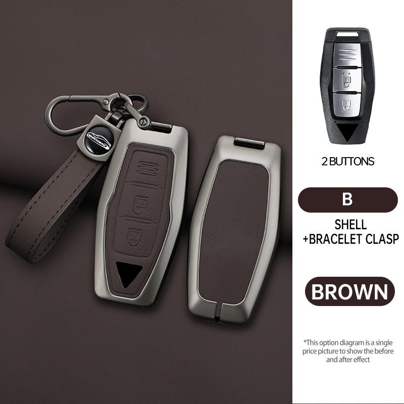 Auto 2/3/4 Tasten Schlüsselhülle Abdeckung Halter Kette Für Mitsubishi Outlander 2022 2023 Auto Innenzubehör