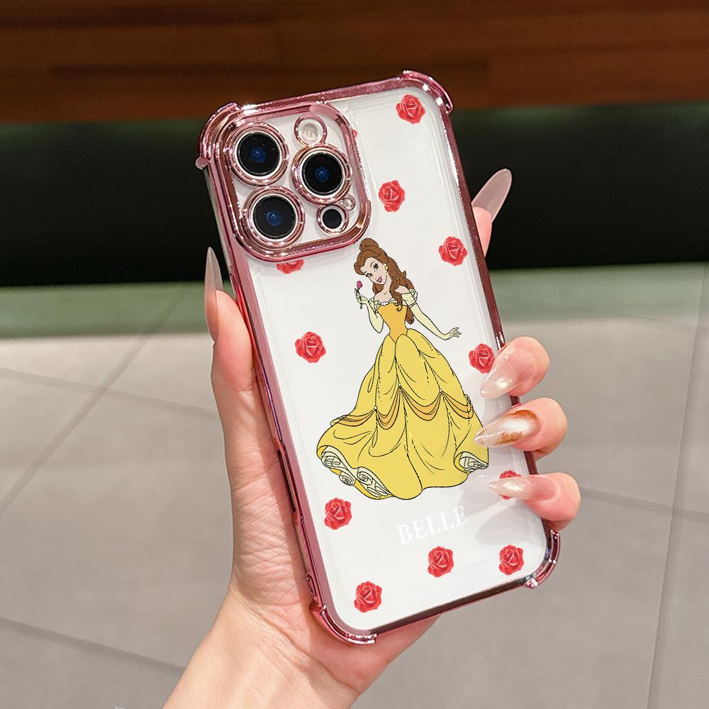 Beautiful Disney Princess Phone Case for Samsung Galaxy S26 S25 S24 S23 S22 S21 S20 FE Ultra Plus 5G Anti-drop Transparent Cover