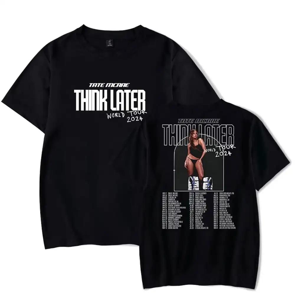 

Tate Mcrae T-shirt Think Later World Tour 2024 Merch Short Sleeve Women Men Summer Casual Tee 42812 - Men s Summer Cotton Gra... S разноцветный