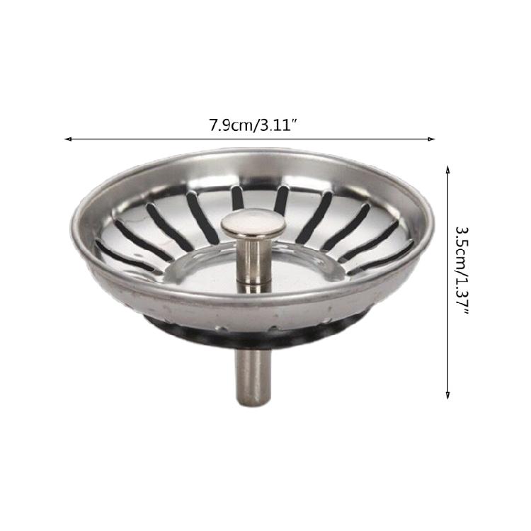 Stainless Steel Sink Drain Strainer Hair Catcher for Bathroom Kitchen Universal