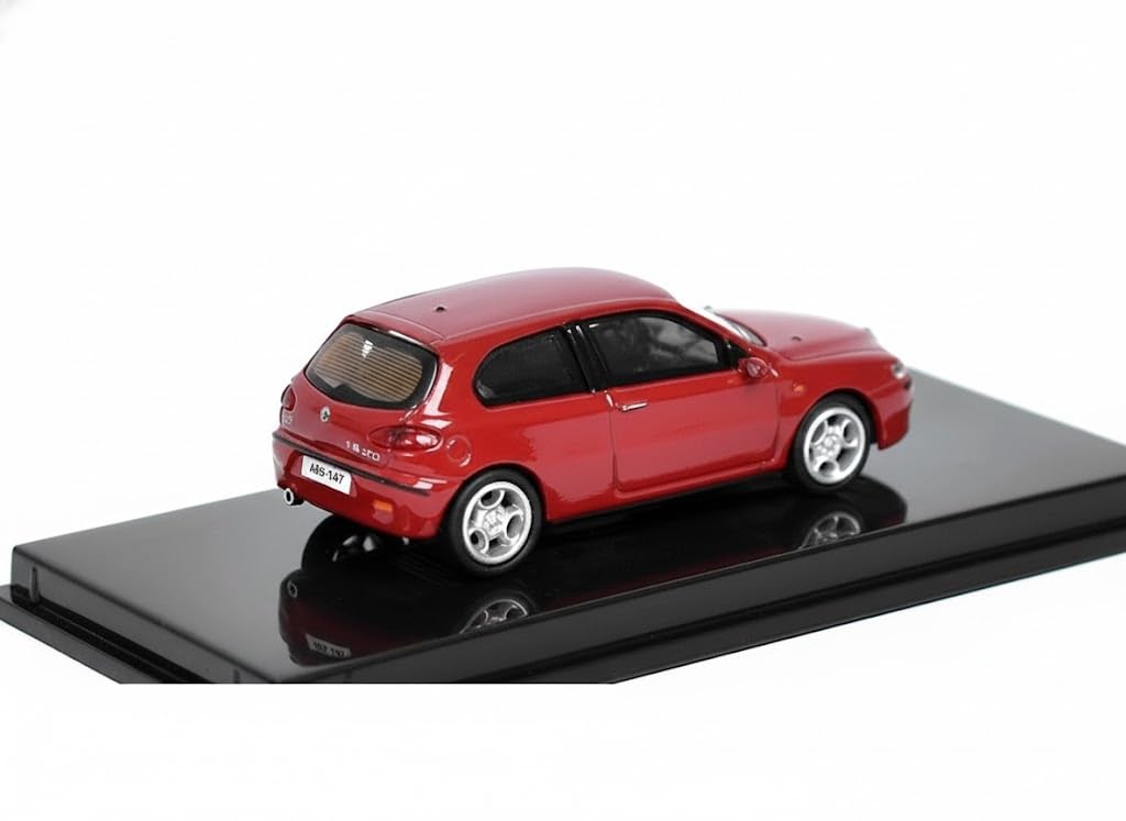 RICKO Alfa Romeo 147 Miniature Car 1/87 Scale Red HO Scale
