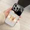 Simplicity Luxury-Style Crown phone case for funda iphone for iphone 17 pro max cover glass for iPhone 17 16 15 14 13pm Pro Plus