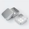 Double-layer Aluminum Soap Box Portable Square Storage Container Travel Water Filter Soap Box