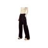 Anta Comfortable Solid Color Lace-Up Casual Pants Women Bottoms Black 962448303-2