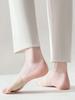 Cotton Half-Toe Five-Finger Women's Invisible Thin High-Heeled Shoes with Front Opening Socks and Non-Slip Insoles