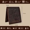 Zeus Vintage  Leather Bi-Fold Wallet for Men, 6 Card Slot