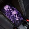 Dreaweet Stylish Spider Web Printed Black Car Center Console Armrest Cushion Cover Pad Soft Car Armrest Seat Box Cover Protector Auto Car Interior