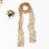 Flower Shape Belly Dancing Scarf Tassel Waist Chain Shiny Sequin Scarf  Party