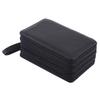 72 Slots PU Leather Large Capacity Pencils Bag School Supplies Portable Pen Organizer(Black)