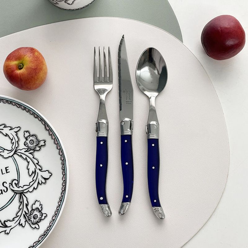 LAGUIOLE Jeanneron Laguiole Tableware French Blue 1-Person Set