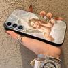 Phone Cover Case for Samsung Galaxy A25 A16 A23 A73 A51 A52 A36 A37 A57 A15 A06 A55 A53 A17 A05 A70 A50 A41 A13 A12 Cute Angel