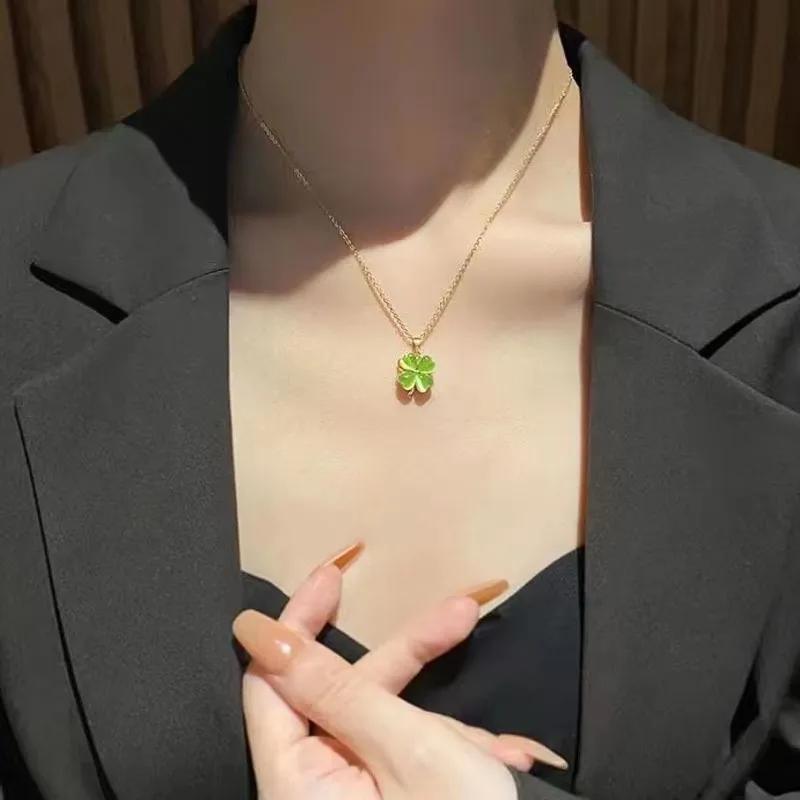 Cute Romantic Purple Four Leaf Zircon Flower Adjustable Rings for Women New Charm Gold Stainless Steel Finger Jewelry Gift