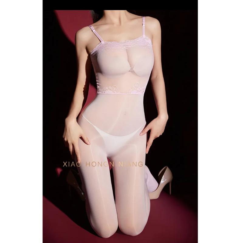 Horse Oil One-piece Stockings One-piece Stockings Full-body Stockings Bodysuit Body Suits For Women  Jumpsuits  WGJ8