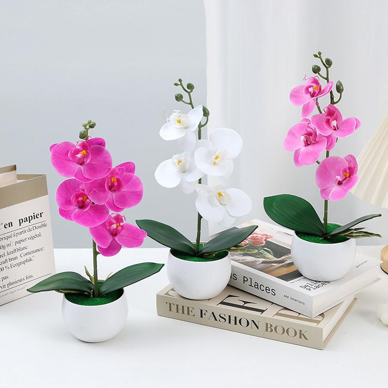 Aphrodite Simulation Phalaenopsis Flower Bonsai Home Living Decoration Room