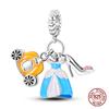 New 100% 925 Silver Pumpkin Car Princess & Cactus Pendant Fit 925 Bracelet Jewelry Making Women Gift