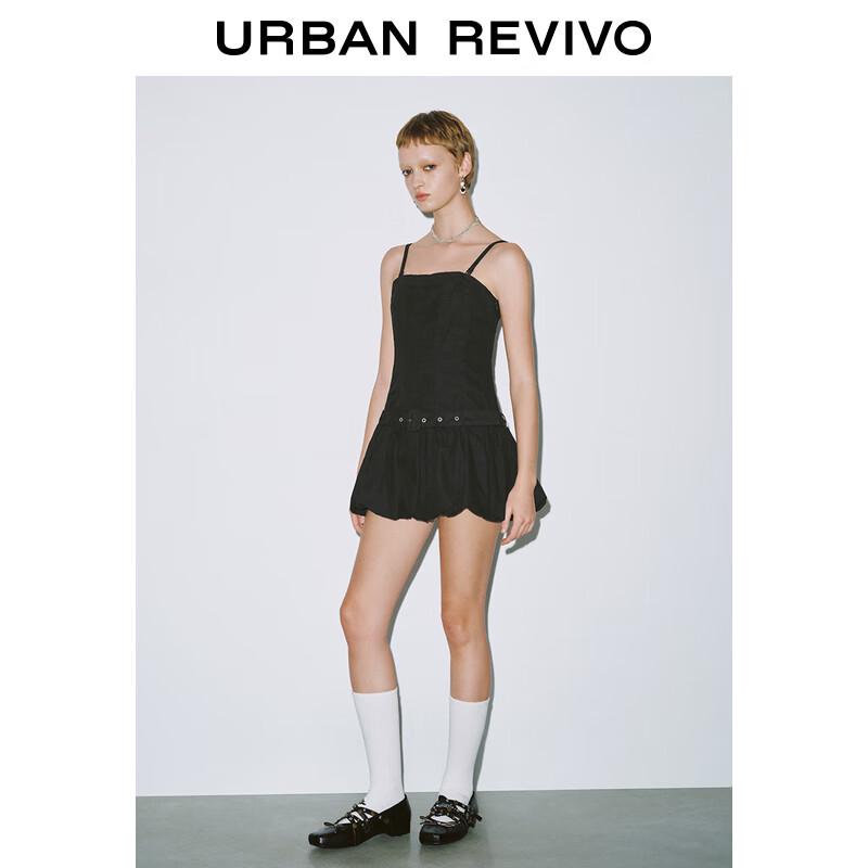 UR 2025 Spring Belt-Decorated Camisole Dress