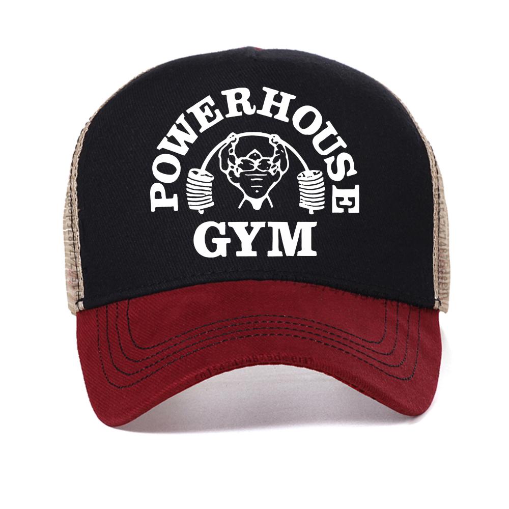 Powerhouse Gym Graphic baseball cap Unisex Women Summer Harajuku Casual caps Fitness Vintage Sports hat Breathable mesh sun hats Adjustable