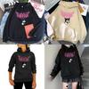 Stilvoller Kawaii Kuromi Hoodie mit Grunge Gothic Design und Cartoon-Print