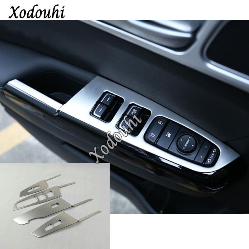 For Kia Sportage KX5     Sticker Styling Door Window Glass Interior Panel Armrest Lift Switch Button Trim Frame