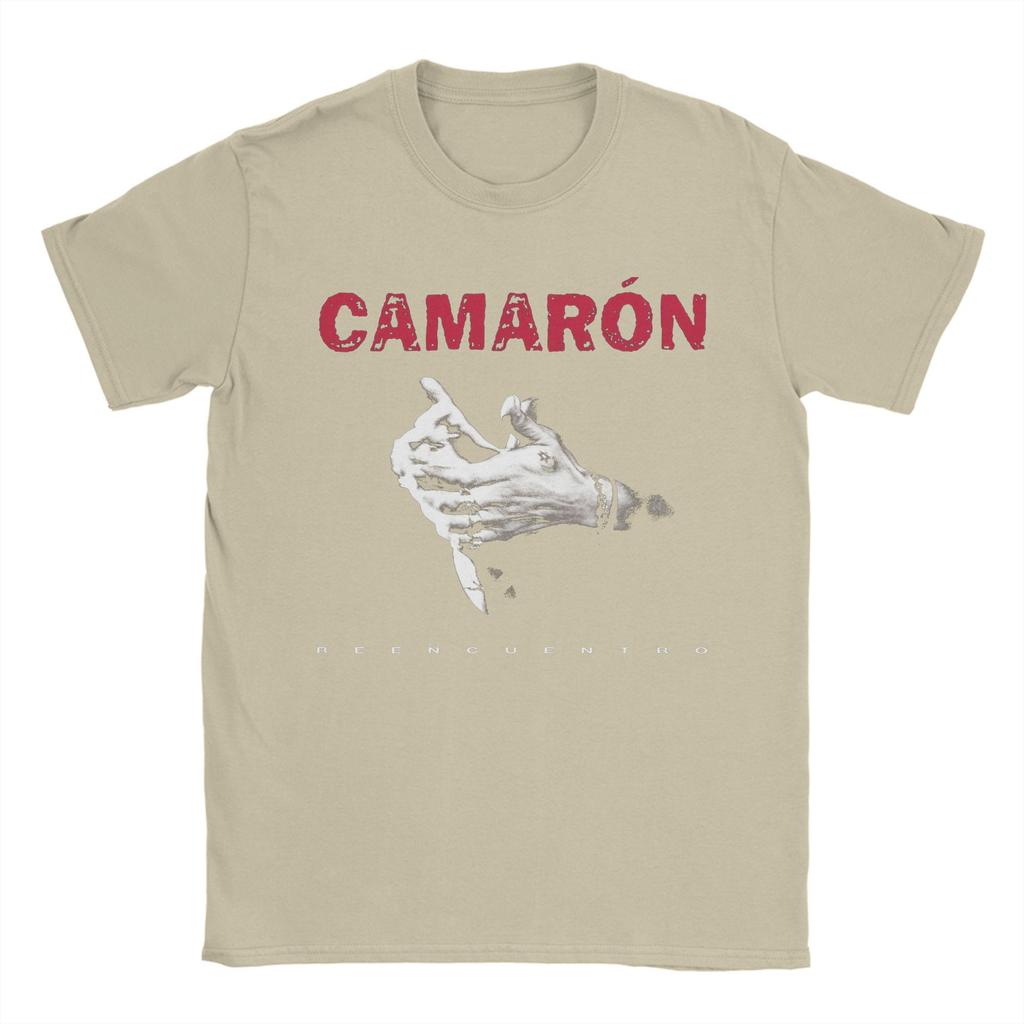 Camiseta para Hombre Camarones De La Isla Cantante de Flamenco Camiseta de Algodón Manga Corta Camisetas de Camarones de la Isla Cuello Redondo mercancía Tallas Grandes