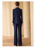 Women's Double-Breasted Professional Suit Set - Elegant Spring/Autumn Formal Wear