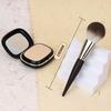 EDTRE Ebony Powder Makeup Fiber Easy To Gentle Bristles Powder Brush, Brush, Bristles, Soft, Use, (Flat Brush)