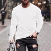 New Spring Autumn Men's Round Neck Long Sleeve Bottoming Shirt Casual Versatile Fashion Basic Tops