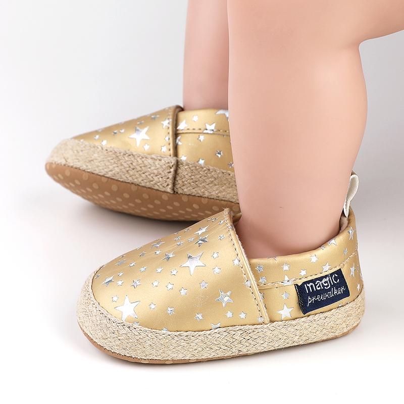 Kleinkindschuhe Baby Retro Star Print Design Freizeitschuhe rutschfeste weiche Kinderschuhe