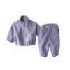 Koreanischer Stil Herbst Baby & Kleinkind Doppelseitiger Fleece Trainingsanzug - Zweiteiliges Set